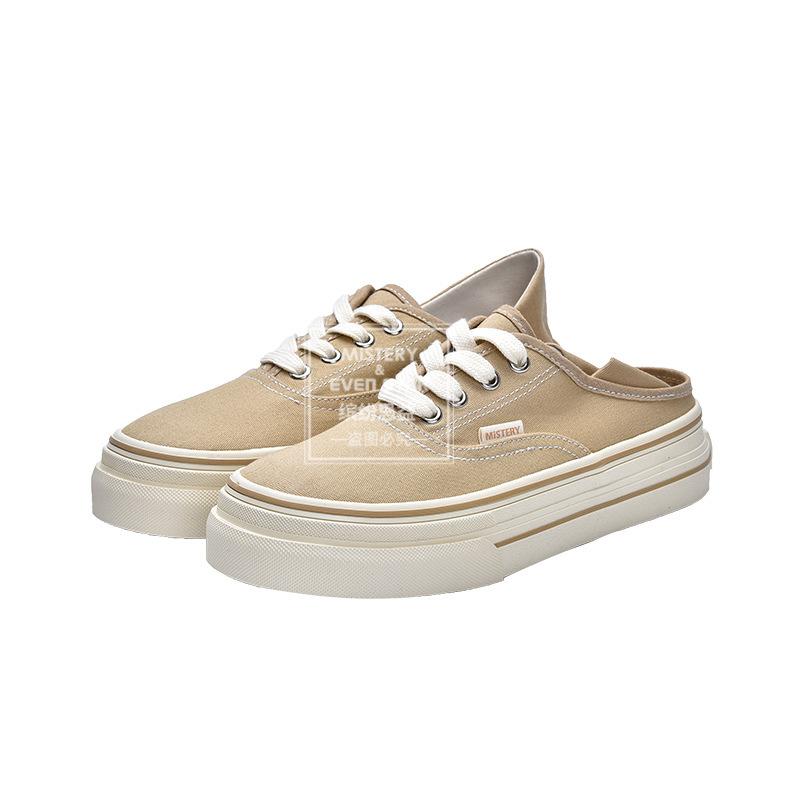 Summer New Foot-stepping Two-wearing Canvas Shoes Women's Versatile Board Shoes 1717