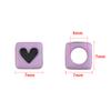 100Pcs 7mm Black White Mixed Acrylic Letter Digital Round Flat Alphabet Spacer Beads For Jewelry Making Diy Bracelet Necklace