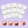 Creative Handmade Groove Flower Love Star Mousse Mold Round Square Cake Baking Silicone Mold Jelly Pudding Candle Molds