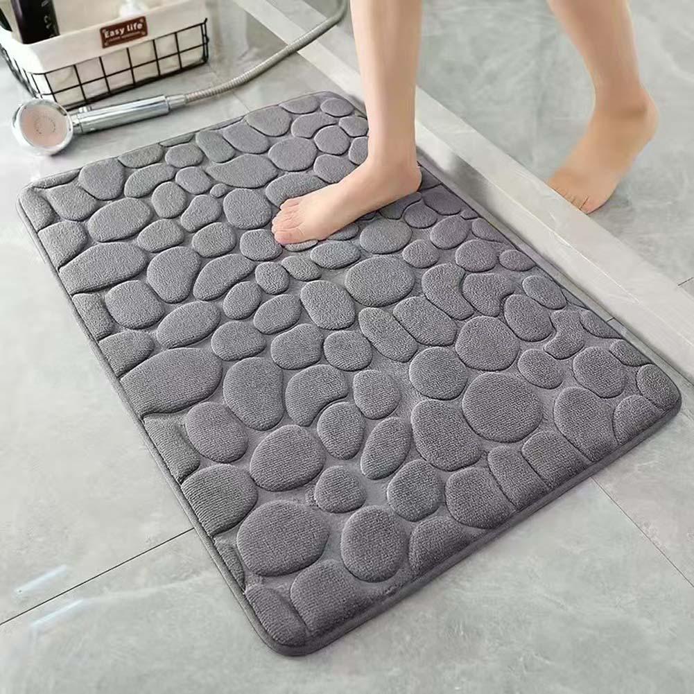 Cross-Border Coral Fleece Anti-Slip Bathroom Mat - Water Absorbent & Easy to Clean