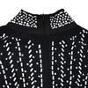 Fashion Women's Dress Solid Colour Mesh Drill Long Sleeve Long Dress