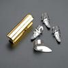 Guitar Slide Stainless Steel Tone Bar Guitar Lap Slide Tone Bar with 3Pcs Finger Picks & 1Pc Thumb Pick for Guitar Bass