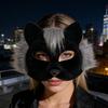 Weiche Katzen-Gesichtsmaske für Cosplay und Halloween-Partys Party-Karnevalsmaske mit verstellbarem Gummiband Angenehm zu tragen