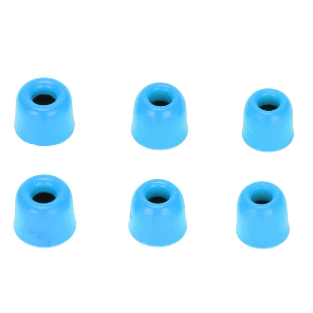 6 szt. Wymienne wkładki douszne Redukcja szumów Pianka zapamiętująca kształt Zatyczki do uszu do słuchawek 4,3 mm‑6,0 mmNiebieski