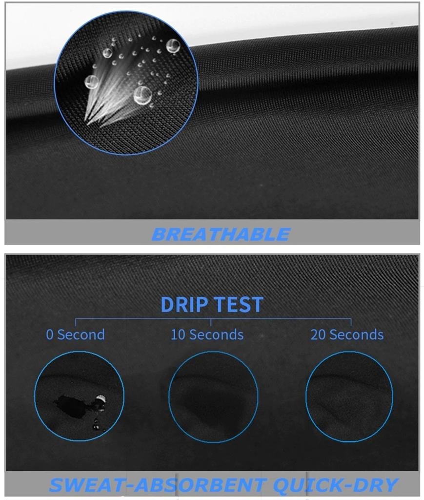 Quick-drying all-black cropped cycling pants men's cycling shorts breathable summer cycling overalls