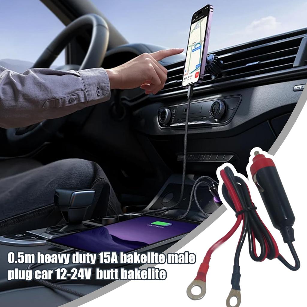 Stecker für Auto / 24V Netzteilkabel Stabile Langlebige Bakelit-Ersatzstecker | Für Anfänger und Fortgeschrittene für verschiedene Kfz-Anwendungen