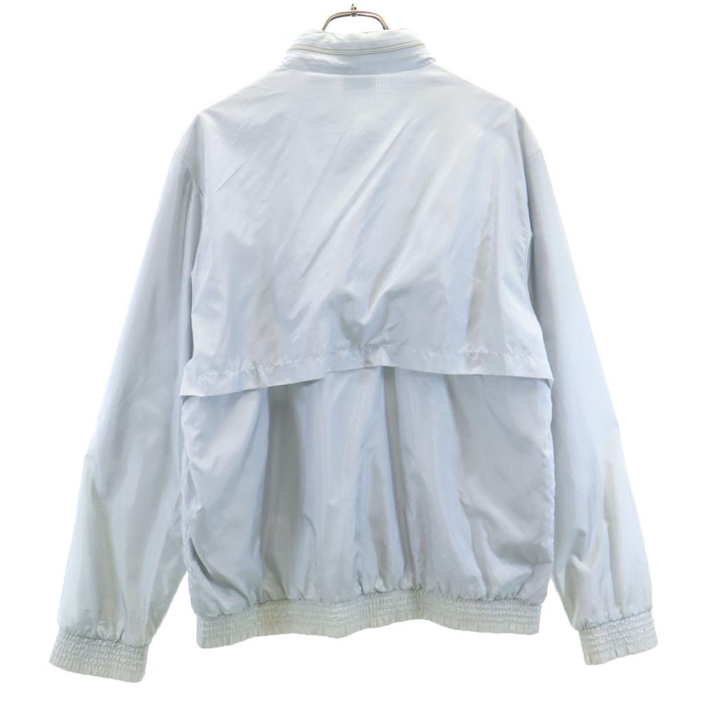 Adidas 80s Vintage Trefoil Logo Nylon Jacket M Silver Hoodie Men's Used