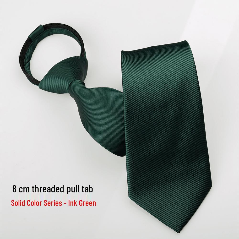 

8cm Threaded Orange Burgundy Zippered Security Tie for Men s Formal Wear