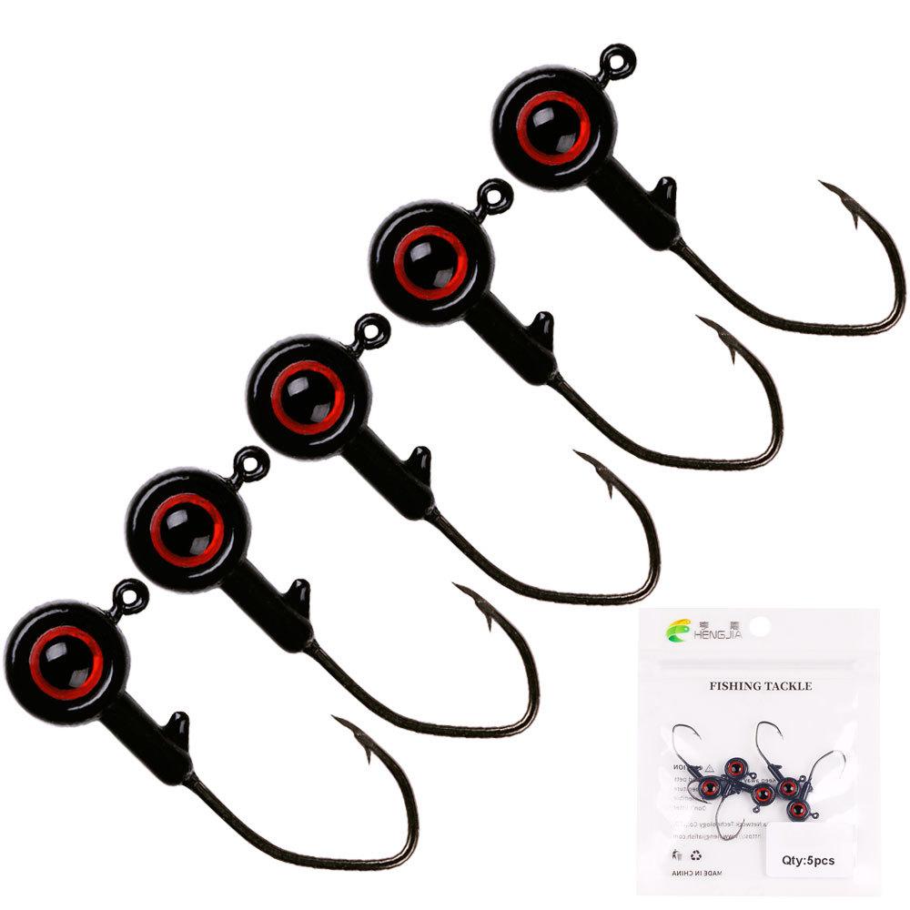 Olecranon Jig Hook Big Eyes New Fishhook Wholesale New Henjia Fishing Gear Set Combination Jig Hook Micro Item Small Hook