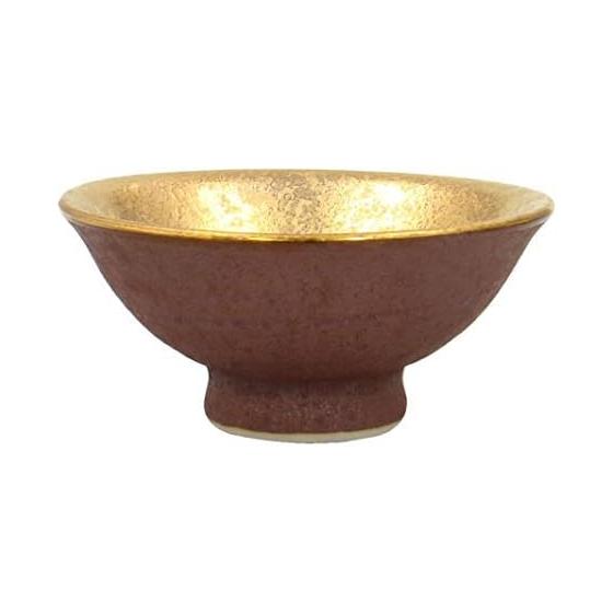 Arita ware Toetsu kiln flat sake cup sake cup Nanbanai gold color 467140-774
