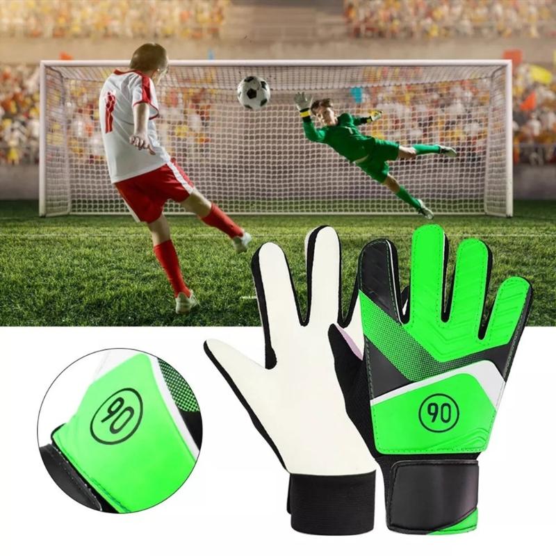 Football Goalkeeper Glove Thickened Soccer Goalie Gloves Adjustable Elastic Full Finger Glove for Kids and Adults
