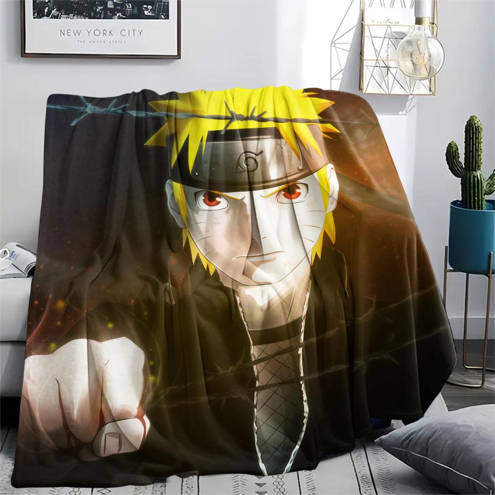 Naruto Anime Naruto Pattern Flannel Blanket, High Quality Comfortable for All Seasons, Home Decor, Warmth and Comfort, Perfect for Gifts.