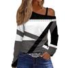 Womens Long Sleeve Off Shoulder Casual Tops Shirts Spring Fashion Comfort T Shirt