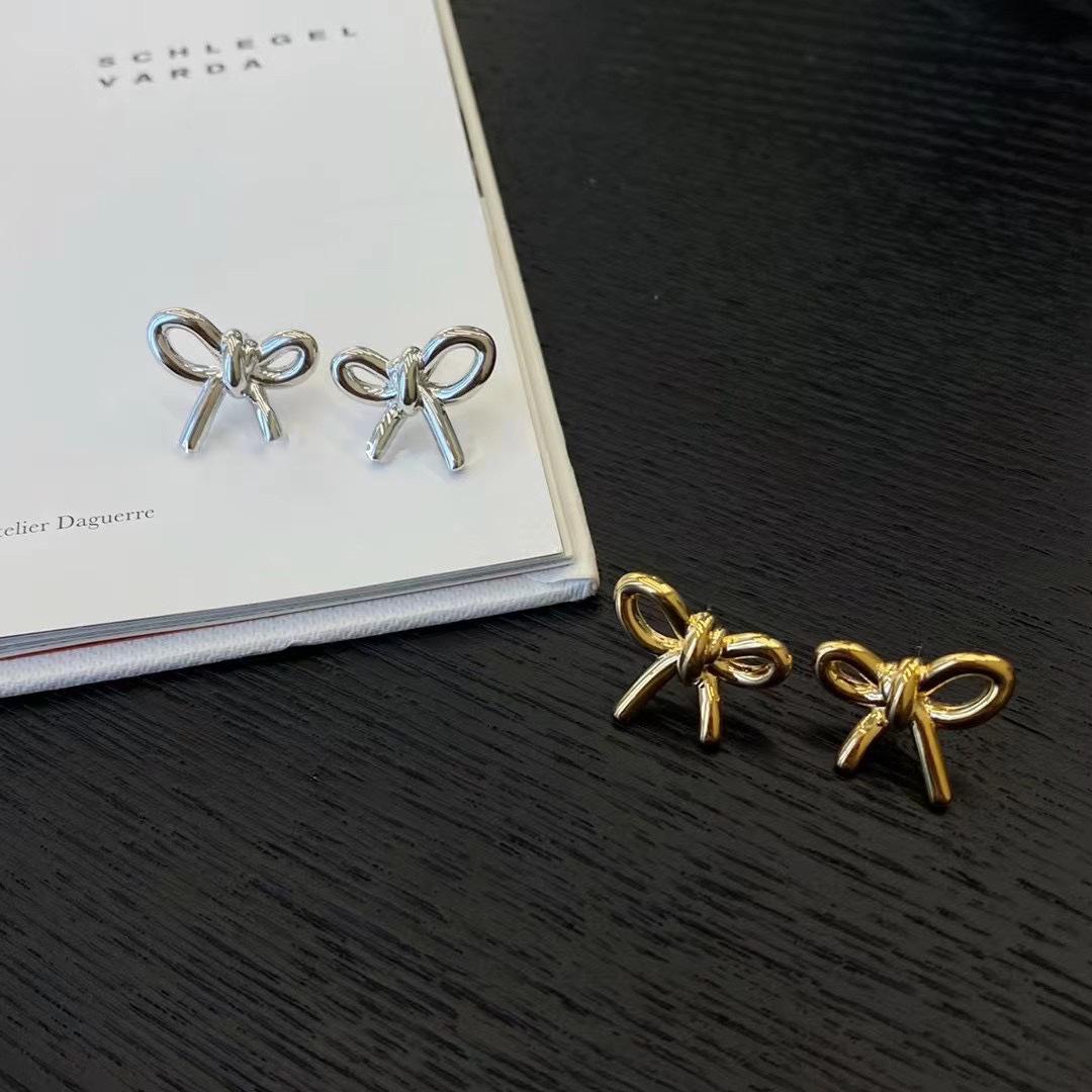 Bestselling Bow Metal Stud Earrings – Personalized Alloy Design