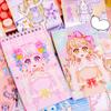 Fashion Doll Dress-Up Sticker Book for Girls DIY Paper Craft with Reusable Stickers Creative Activity Toy for Kids Cute Handmade