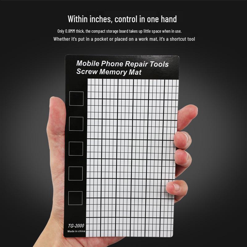 Magnetic Screw Memory Pad for Mobile Phone Repair - Gadget Disassembly Work Board with Adsorption Feature