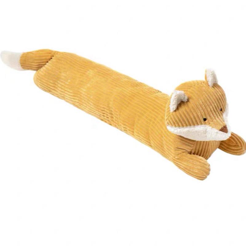 Cute Dachshund Fox Hug Strip Pillow Stuffed Animals Long Fox Cushion Back Waist Pillow For Boy Girl Birthday Christmas Gift