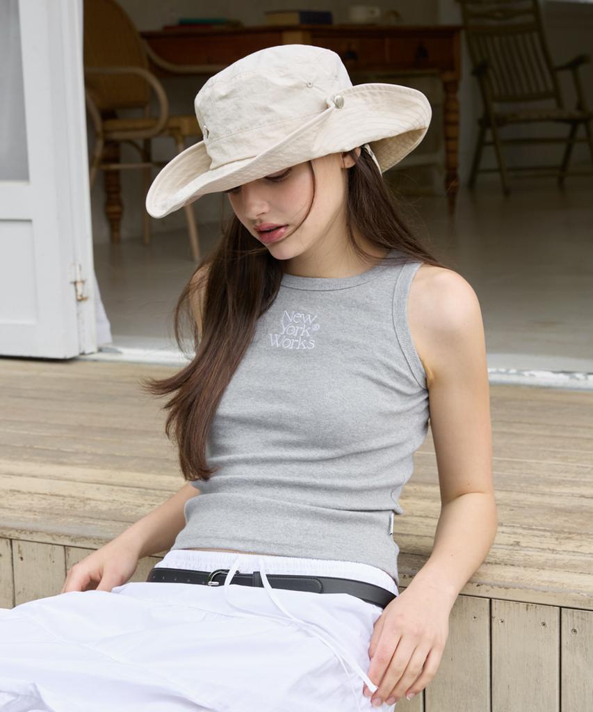 Nyuyogwogseu Safari Bucket Hat_ Beige