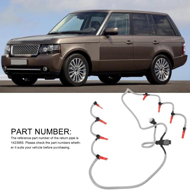 Automotive Repair Injector Fuel Return Line Leakoff Tube For 3.6 TDV8 L322 1423955 6H4Q9K022LC SUV Maintenance Essential