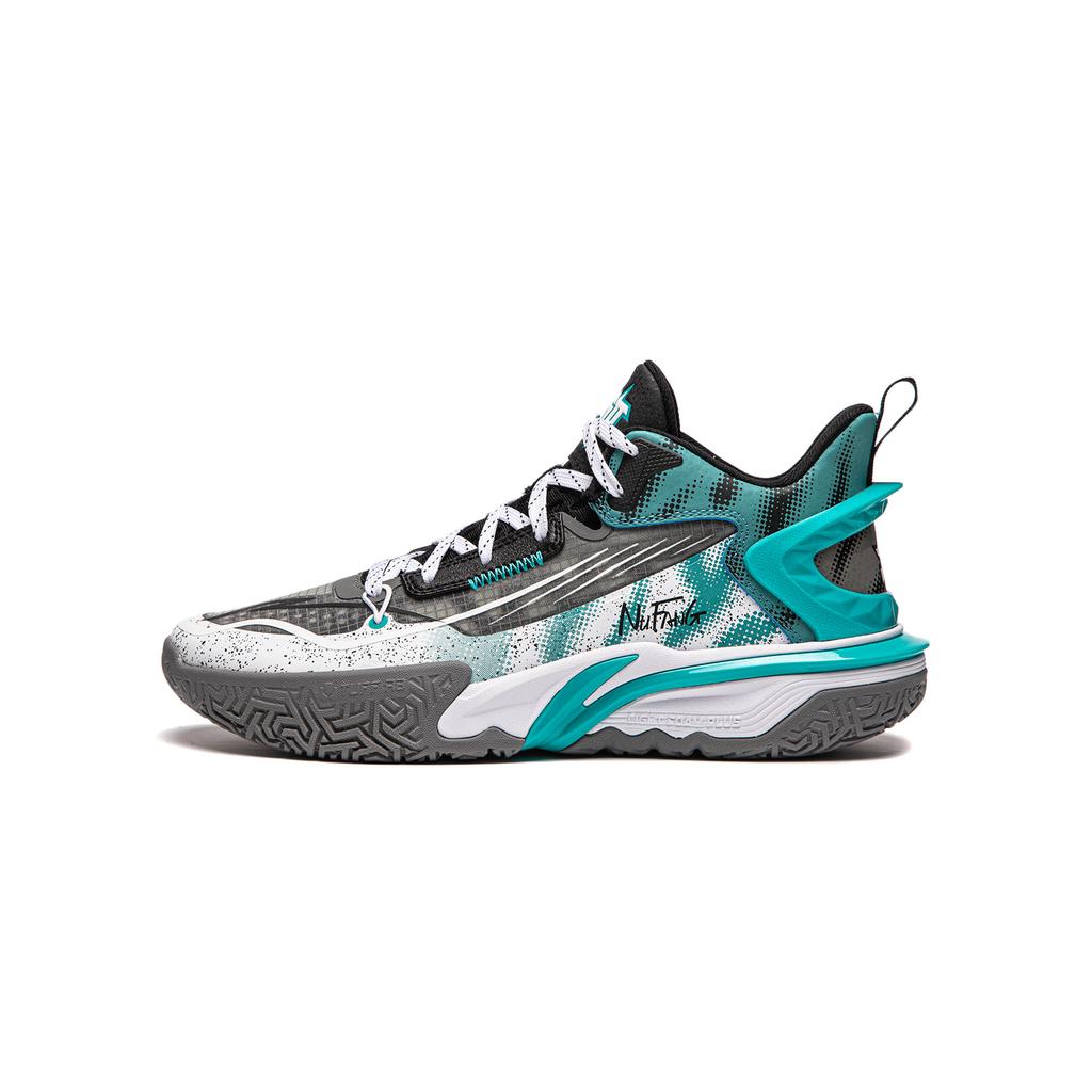 Li Ning Kids Rebound Wear-Resistant Non-Slip Supportive Stable Basketball Shoes Kids basketball shoes Green YKBU068-41
