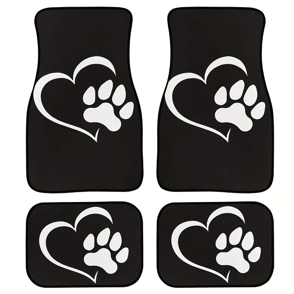 

2pcs/4pcs Cartoon Dog Paw Car Foot Pad: Universal Anti-Slip Protection & Dust-Proof Car Accessories for Front & Rear Seats 4pcs