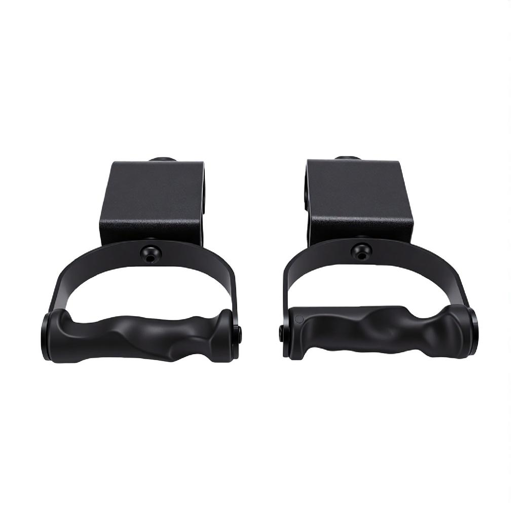 2 ks Rotační hrazdové úchopy ABS Ergonomické úchopy pro osu pro posilování Černá