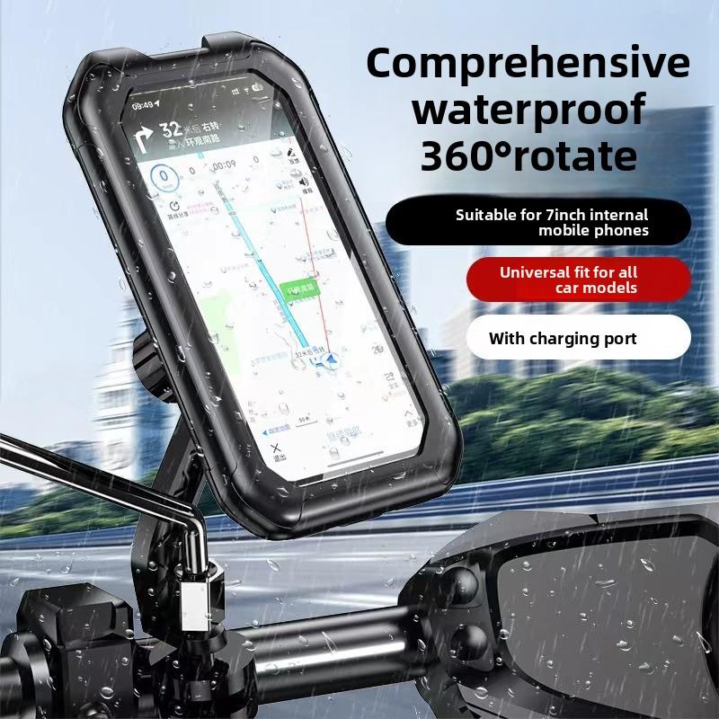 Soporte para teléfono móvil para bicicleta y motocicleta, antirrobo y resistente al agua