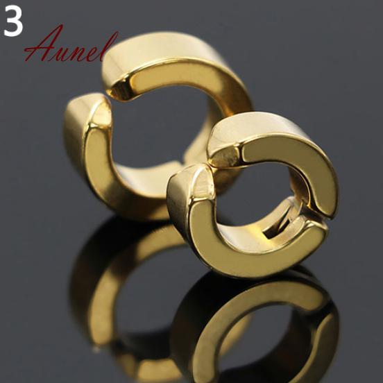 Smart 1 Pc Ear Clip Titanium Steel Earrings U Shaped Studs Jewelry