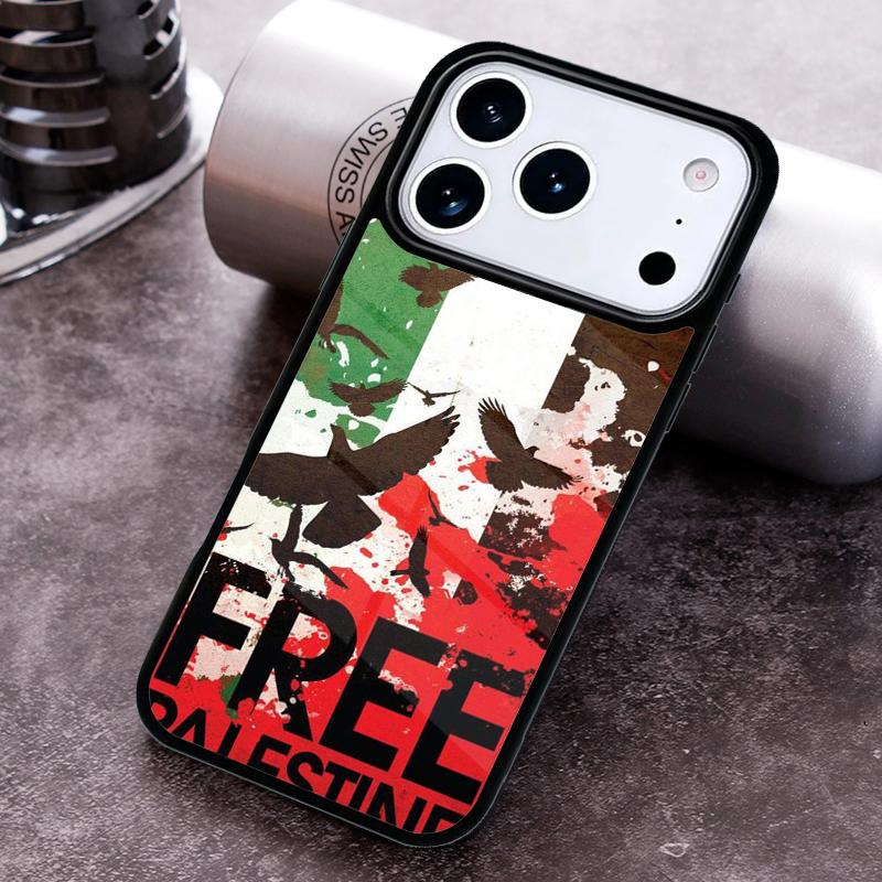 P=alestine Flag Freedom Soft Phone Case for iPhone 17 16 15 Pro Max Air 14 13 12 11 Plus Shockproof Capa Cover