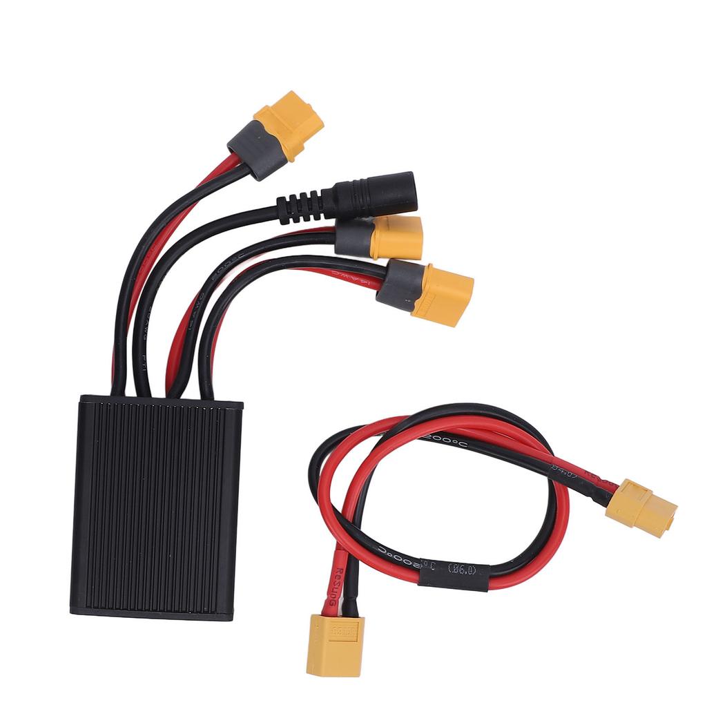 Electric Double Battery Discharge Converter 20V to 72V 30A Dual Battery Pack Switch Balancer with Charging Port for