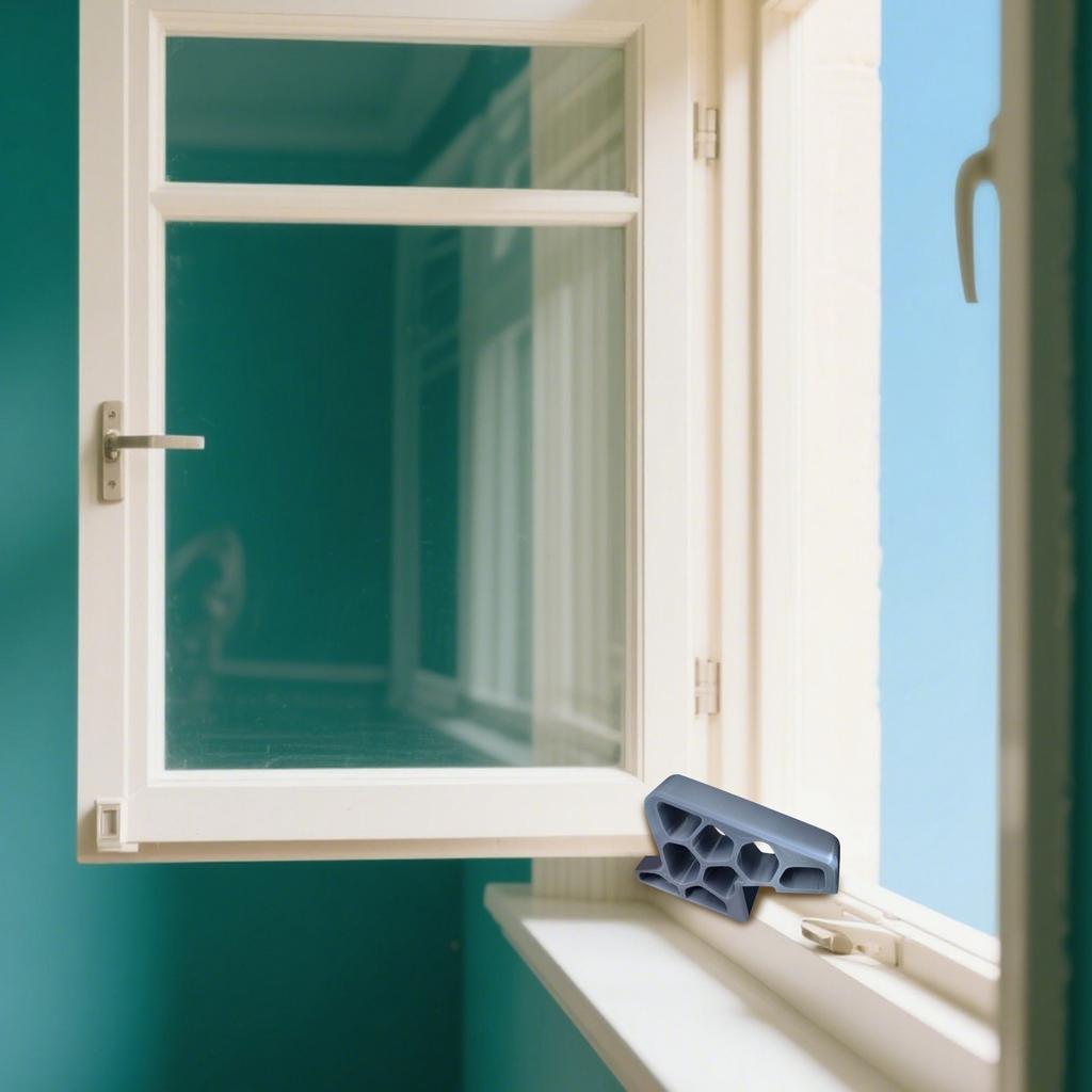 Window And Balcony Door Stops With Track Locks, Balcony Safety Door Stops, Window Door Stops, Sliding Glass Door And Window Anti-collision Wedges