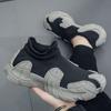 Summer new men's shoes fly-woven breathable socks shoes fashionable one-pedal lazy shoes soft sole comfortable dad shoes