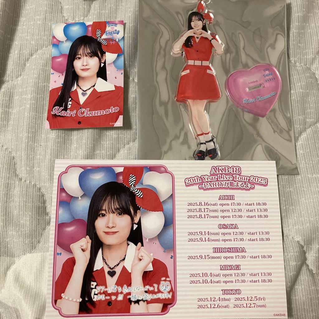 [USED] AKB48 Kairi Okumoto Acrylic Stand Postcard
