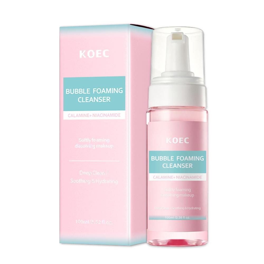 KOEC Niacinamide Bubble Cleansing Mousse 100g Deep Clean Makeup Remover Foaming Face Wash
