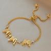 Light Luxury High-End Pull-Out Double-Layer Three-Dimensional Butterfly Bracelet Female Titanium Steel Does Not Fade Diamond-Encrusted Jewelry Tide