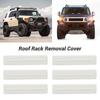 FJ Cruiser Roof Rack Roof Rack Removal 6 Roof Drip Rack Molding for FJ Cruiser Cover, Cover, Clips, OE 7559635020, White, 2007-2014