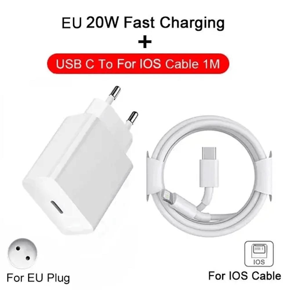 20W PD Charger Fast Charging Type C Phone Charger Adapter For iPhone 15 14 13 Pro Max Mini X XS EU/US Plug Quick Charge Charger