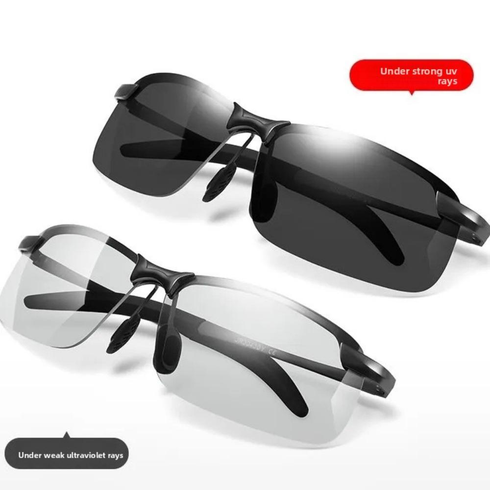 Polarized night vision glasses, color-changing sunglasses, male driver driving glasses, fishing sunglasses, day and night driving glasses
