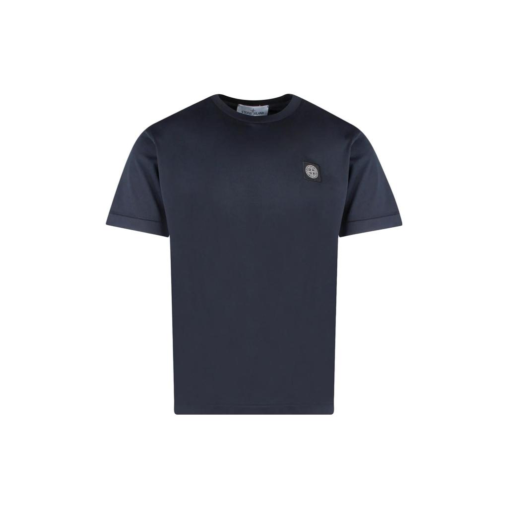 STONE ISLAND Short Sleeve T-Shirt Dark Blue Men Streetwear 101524113-V0020
