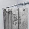 Duschvorhang Vintage Grau Steinstruktur Wasserdicht Hintergrund Bauernhaus Badezimmer Dekor Künstlerisch Grunge Wandbehang Moderner Stil
