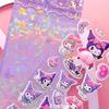 Cute Creative Sanrio Happy Buttocks Stickers Kawaii Cartoon Kuromi My Melody Soft Pinchable Decompression 3D Bubble Decals Gift