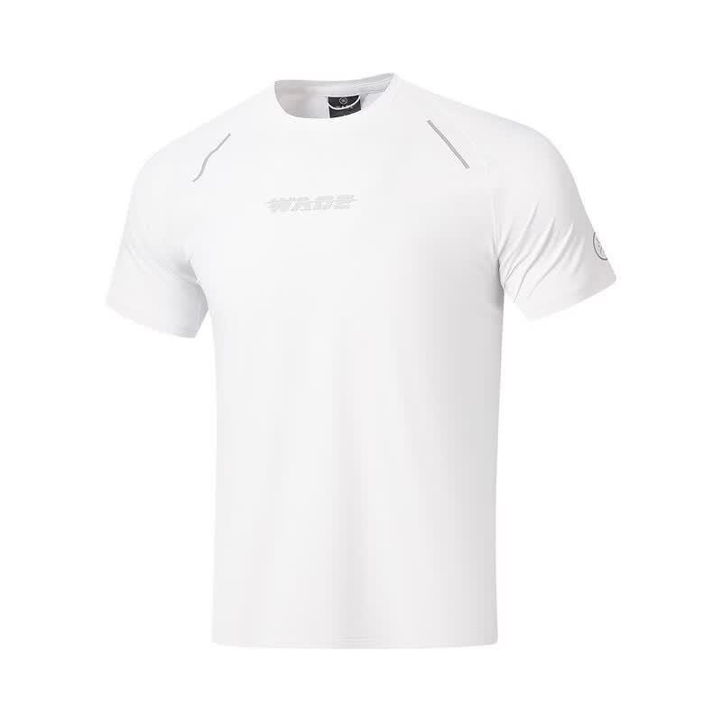 Li-Ning Минималистичная Модная Удобная Футболка с Коротким Рукавом Мужские Топы ATSW125-2 M