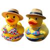 Dashboard Duck Figurine Beach Duck Ornament for Desk Shelf Counter Display with Summer Vacation Style Home Accent