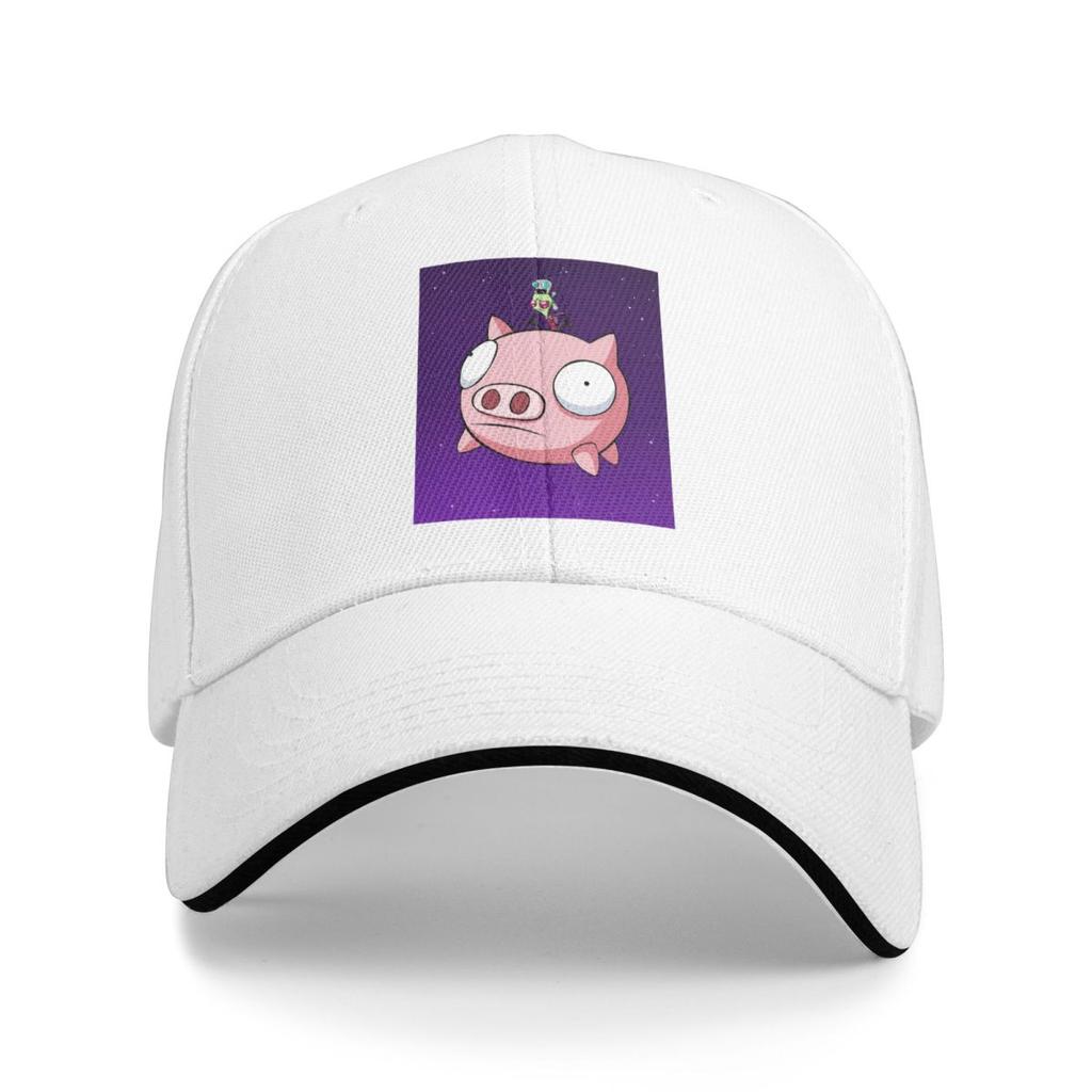 Invader Zim Pig Cute Cartoon Print Baseball Caps Snapback Baseball Hats Breathable Casual Casquette Outdoor for Men And Women