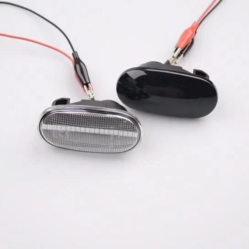 2Pcs Dynamic Blinker LED Side Marker Light For Mitsubishi Pajero Mirage Legnum Gelent 1998 1999 2000 2001 2002 2003 2004 2005