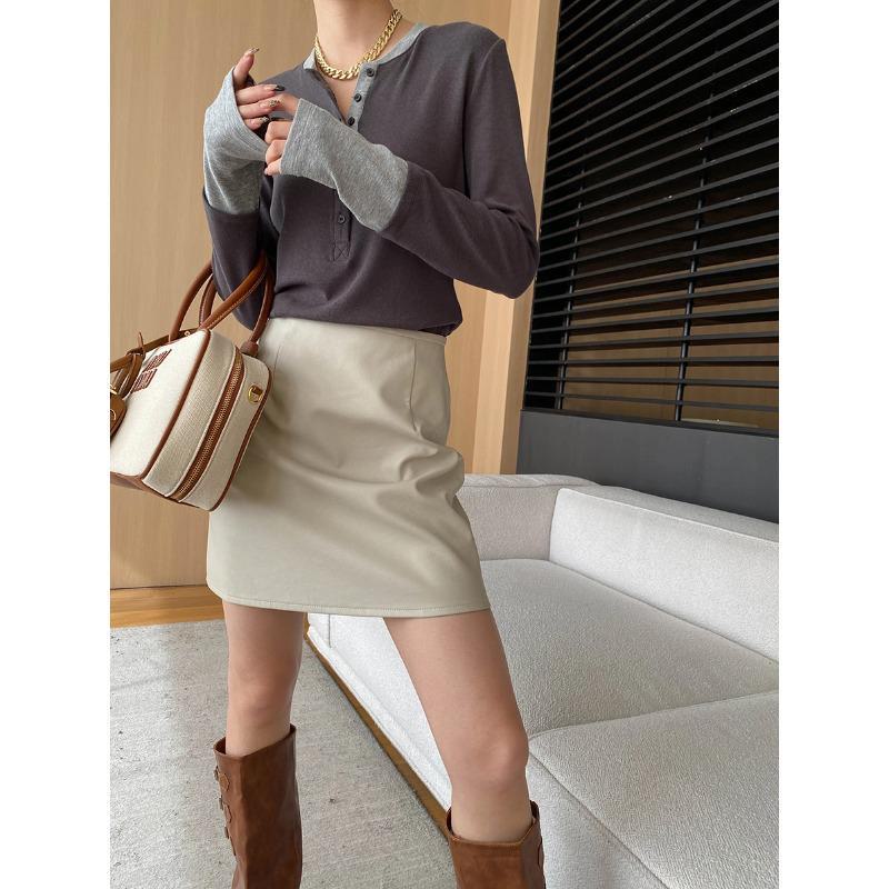 Sinan American Old Money Style Buttoned Slim T-Shirt SN6856