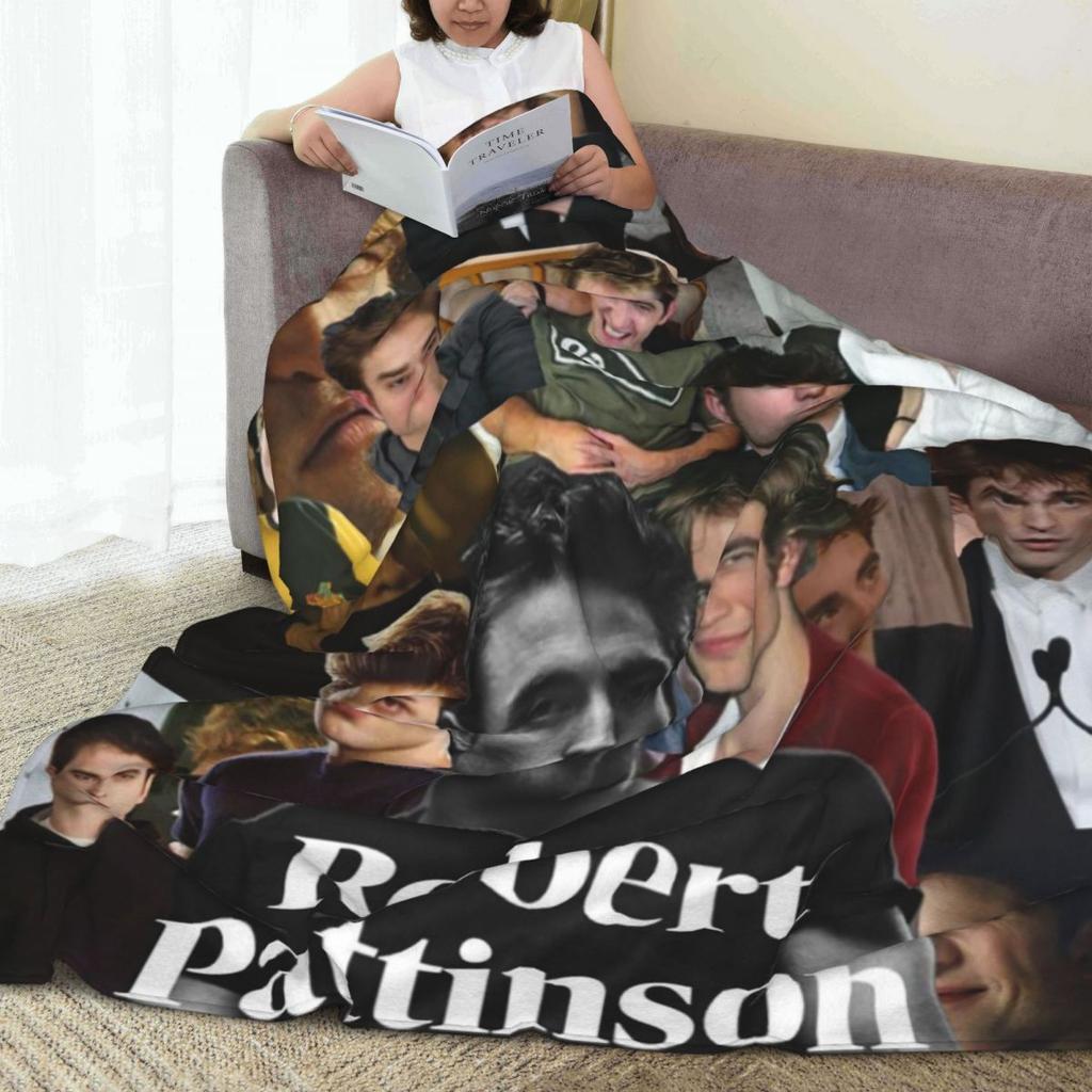 Dobry Czas Robert Pattinson Koc Polarowy Koc na Sofę Lekki do Domu Sypialni Podróży Narzuty Poszewka na Kołdrę Kołdra