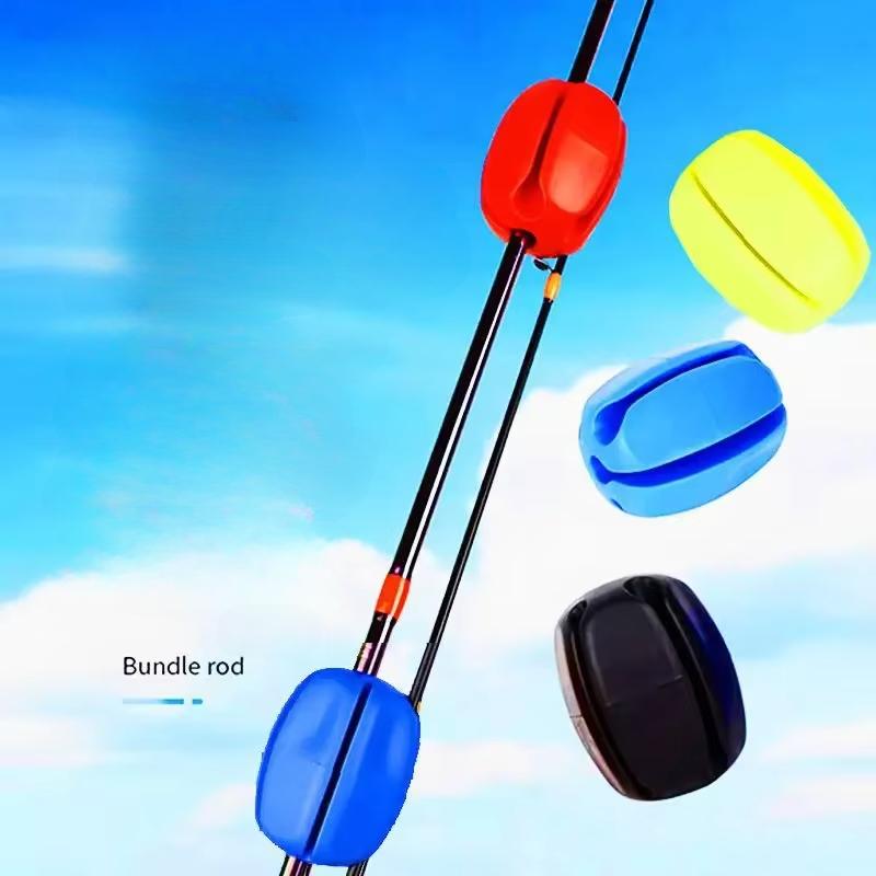 2pcs Fishing Rod Fixed Ball Rods Stopper Mini Protection Anti-Collision Balls Retractor Holder Fishing Ball Stopper Silicone Tackle