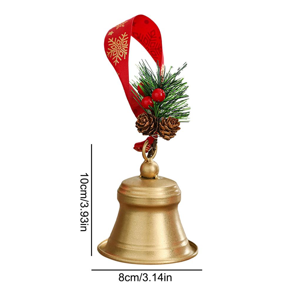 Gold Sleigh Bell Christmas Tree Bell Artisanal Design Christmas Bell Christmas Ornaments Portable Christmas Tree Bell Christmas