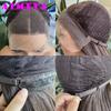 AIMEYA Layered Cut Wig Burgundy Lace Front Silky Straight Wig for Women Long Synthetic Lace Wigs Heat Resistant Fiber Daily Use